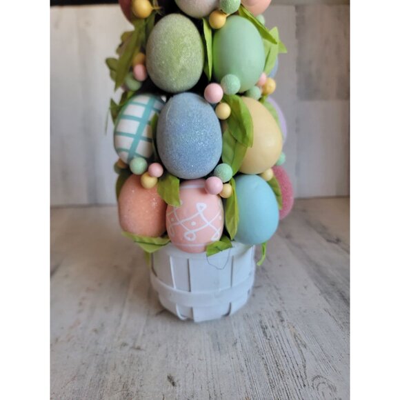 Topiary unique Easter tree egg table top spring home decor figure - Picture 4 of 10